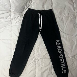 Aeropostale Navy Sweatpants with White Drawstring